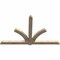 Ekena Millwork Redmond Rough Sawn Timber Gable Bracket, Douglas Fir, 108"W x 68"H x 4"D x 6"F, 15/12 Pitch GBW108X68X0406RED00RDF - alternate 5